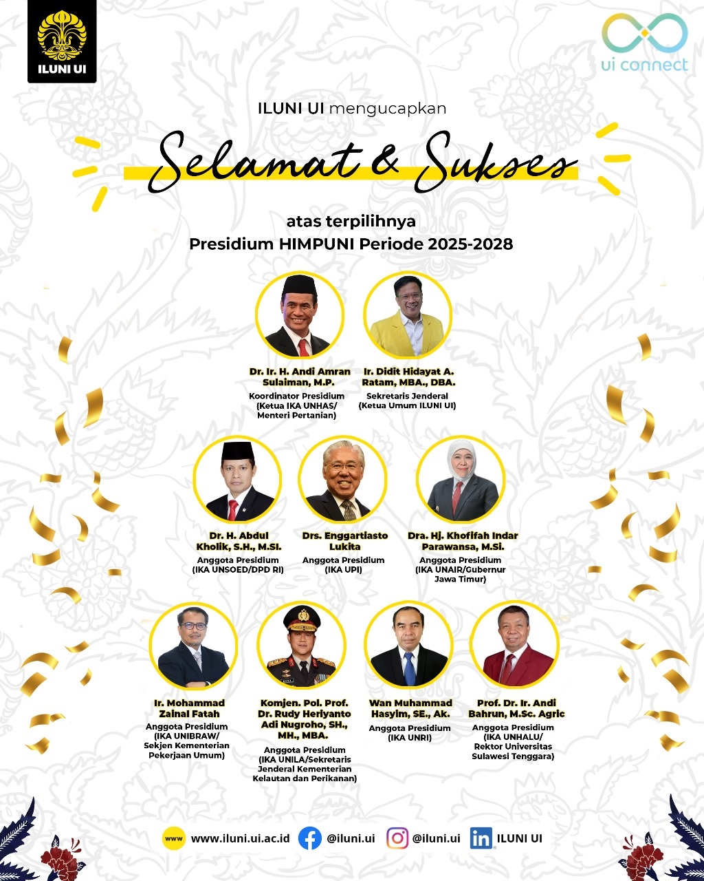 Andi Amran Sulaiman terpilih jadi Koordinator Presidium Himpuni 2025-2028